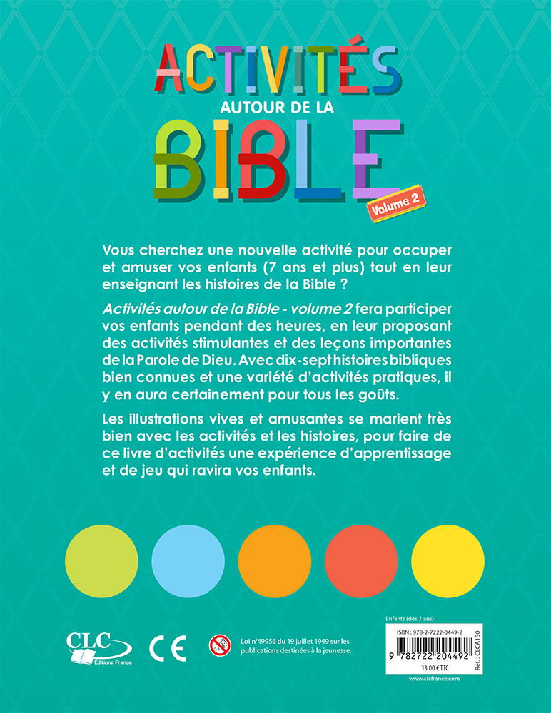 Image #1 du produit Activités autour de la Bible vol. 2