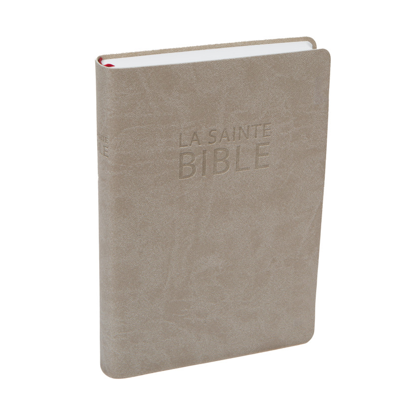 Bible Darby grand format souple beige