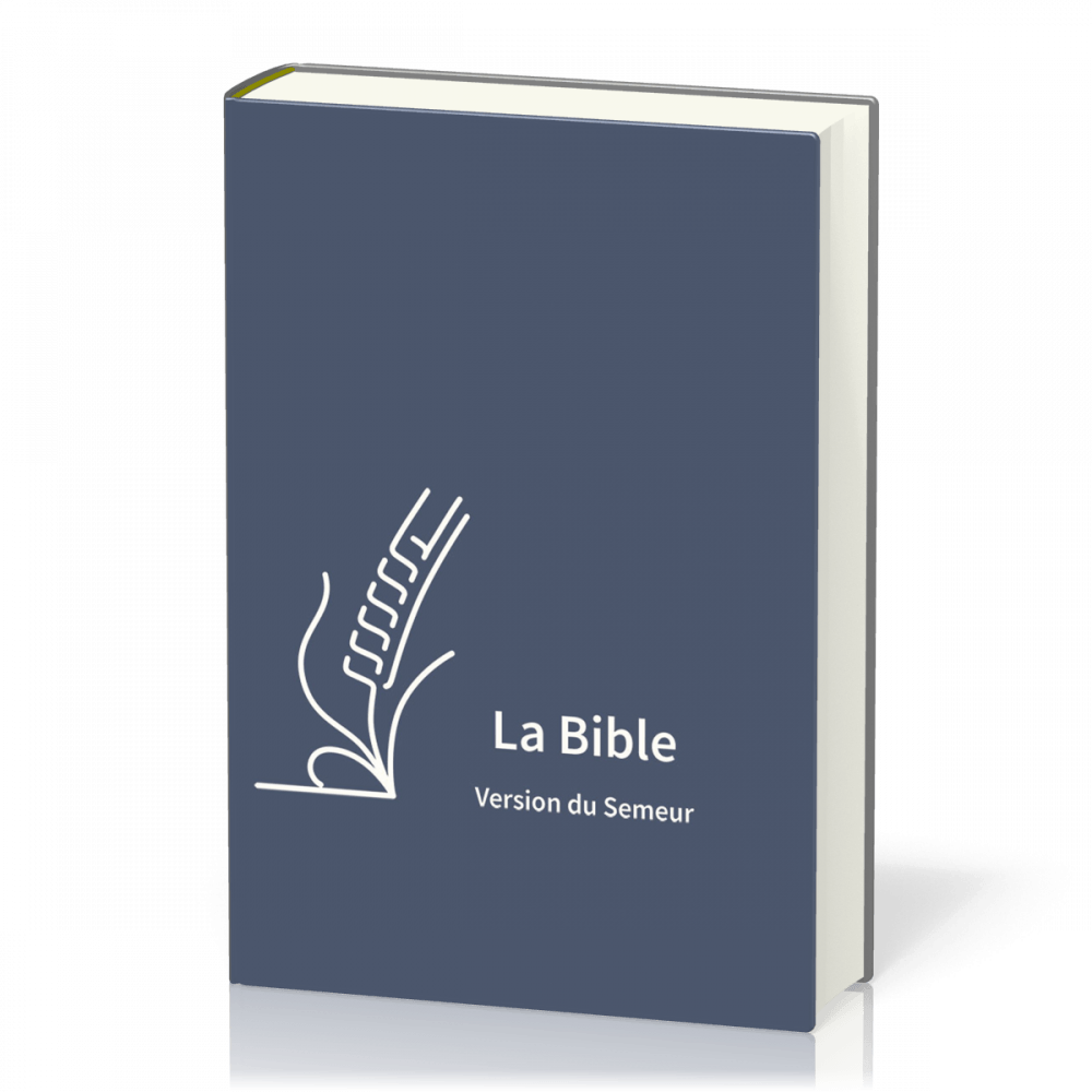 Image #1 du produit Bible Semeur 2015 semi-rigide bleue zipper