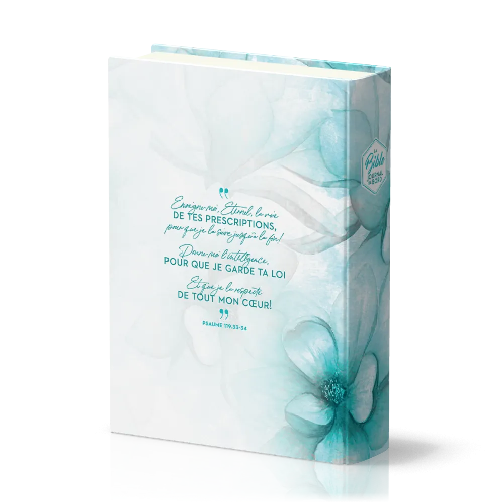 Image #1 du produit Bible SG 21 Journal de bord rigide toile imprimée turquoise