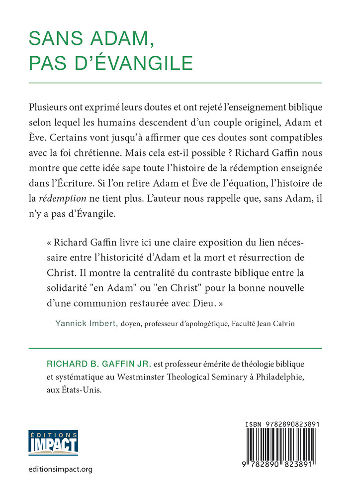 Image #1 du produit Sans Adam, pas d'Évangile