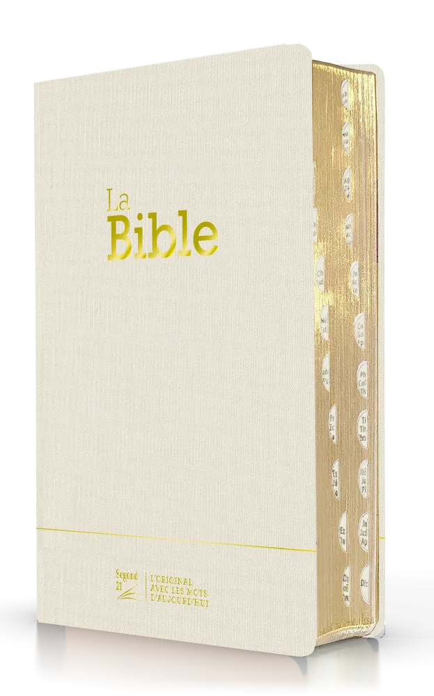 Bible SG 21 compacte souple toile blanche