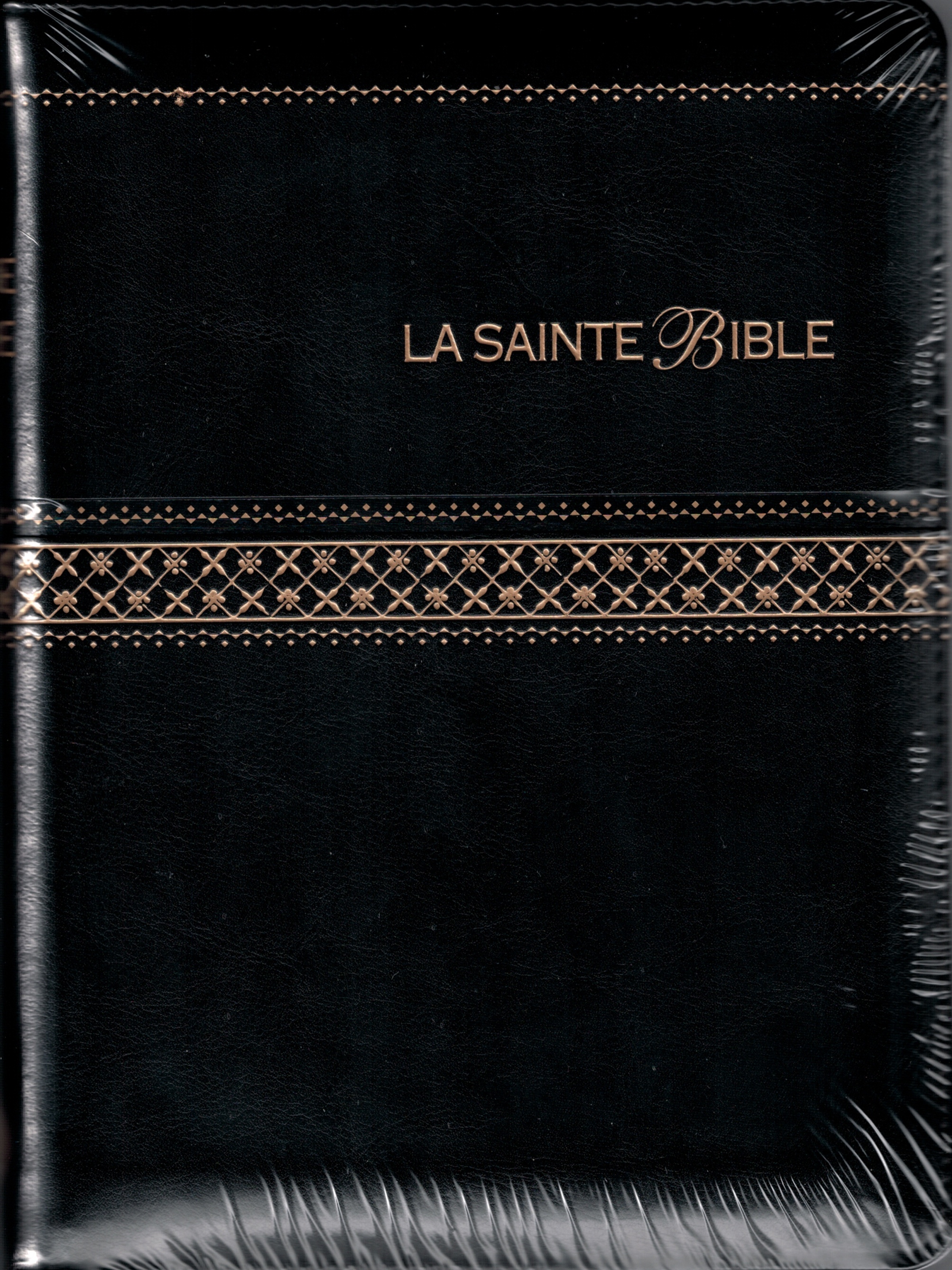 Bible SG 1910 moyen noire avec onglets et zipper