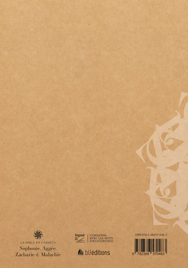 Image #1 du produit La Bible en carnets - Sophonie, Aggée, Zacharie & Malachie