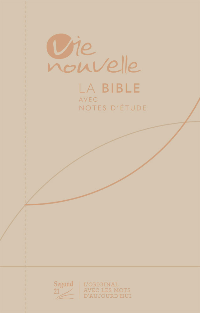 Bible d'étude SG 21 Vie Nouvelle souple toile beige