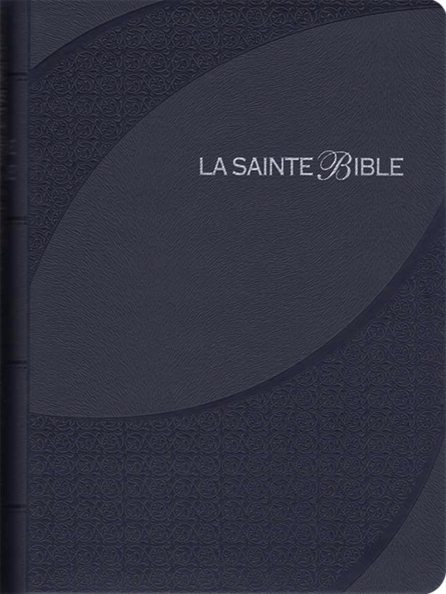 Bible SG 1910 moyen marine avec onglets