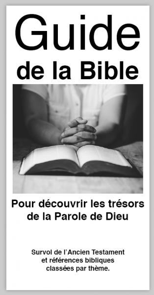 Image #0 du produit Dépliant Guide de la Bible