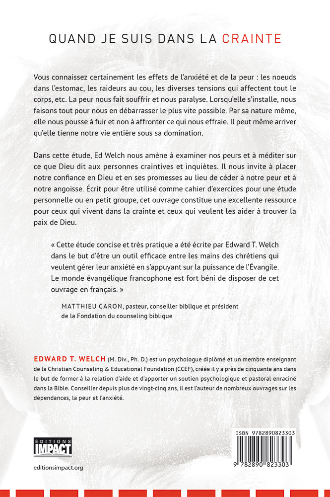 Image #1 du produit Quand je suis dans la crainte