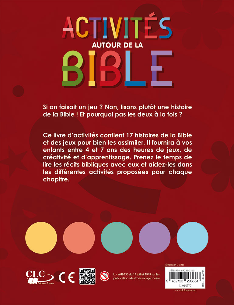 Image #2 du produit Activités autour de la Bible volume 1