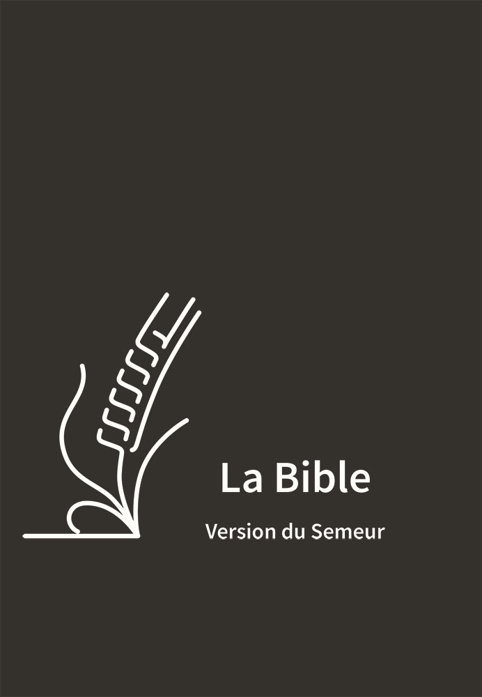 Bible Semeur 2015 semi-rigide noire zipper